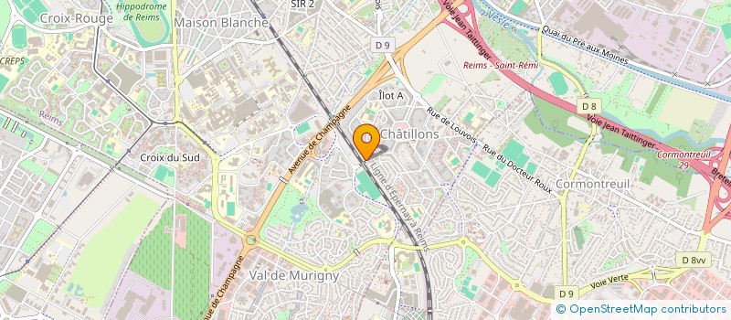 localisation de l'entreprise MONSIEUR HERVE DUPONT-GAUDIN  REIMS