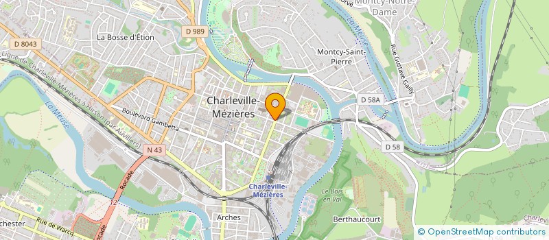 localisation de l'entreprise MONSIEUR HERVE DUPUIS à CHARLEVILLE-MEZIERES