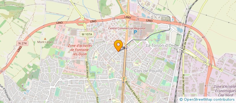 localisation de l'entreprise MONSIEUR HERVE DURAND à DIJON