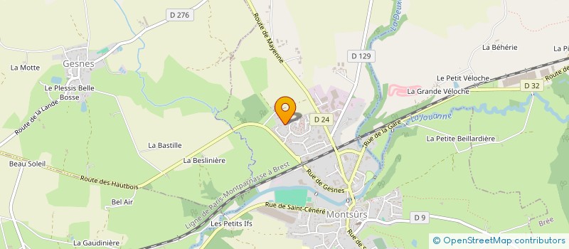 localisation de l'entreprise MONSIEUR HERVE DURAND  MONTSURS