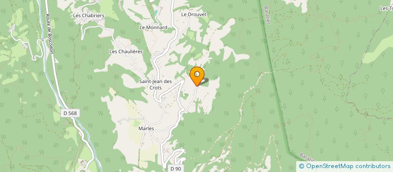 localisation de l'entreprise MONSIEUR HERVE DUSSERRES  CROTS