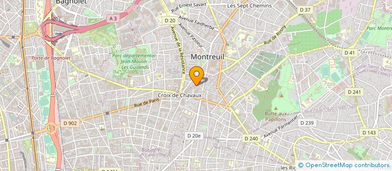 localisation de l'entreprise MONSIEUR HERVE ESCOBAR à MONTREUIL