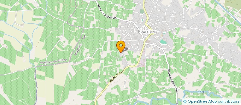 localisation de l'entreprise MONSIEUR HERVE ESCUDIER  POURRIERES