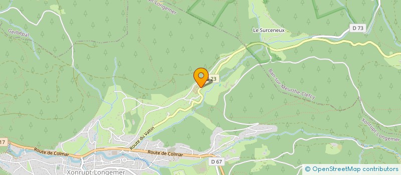 localisation de l'entreprise MONSIEUR HERVE ETHUIN  XONRUPT-LONGEMER