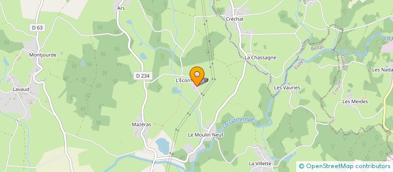 localisation de l'entreprise MONSIEUR HERVE EVEILLARD  FOLLES