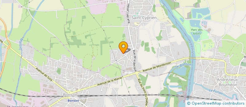 localisation de l'entreprise MONSIEUR HERVE FAURE  SAINT-CYPRIEN