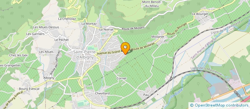 localisation de l'entreprise MONSIEUR HERVE FAVRE  SAINT-PIERRE-D'ALBIGNY