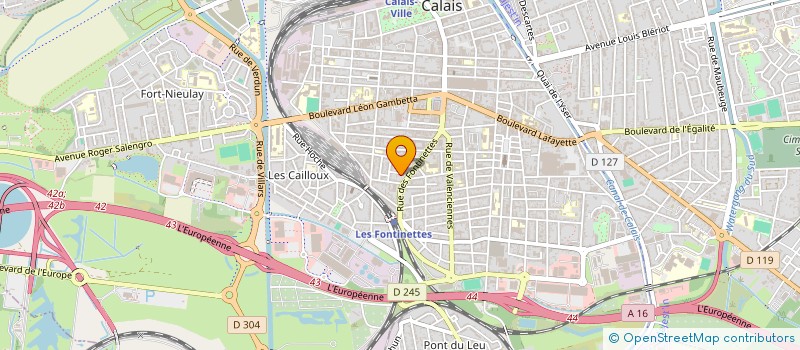 localisation de l'entreprise MONSIEUR HERVE FAY  CALAIS