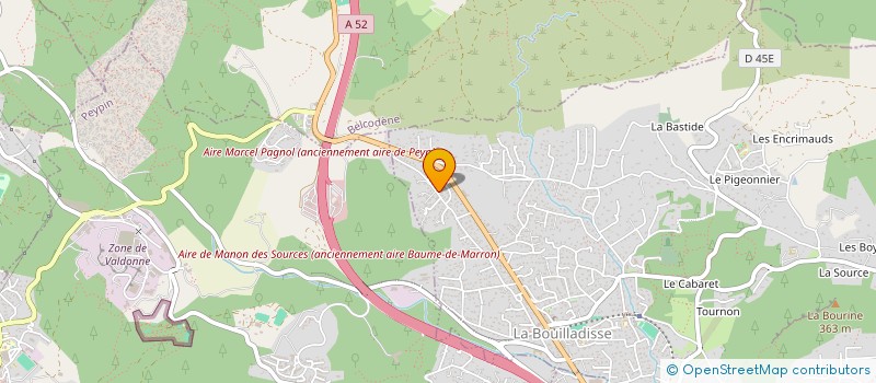 localisation de l'entreprise MONSIEUR HERVE FEURRA  LA BOUILLADISSE