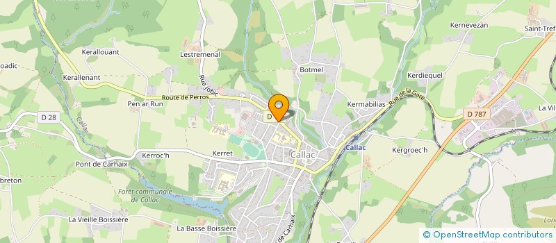 localisation de l'entreprise MONSIEUR HERVE FICHOU à CALLAC