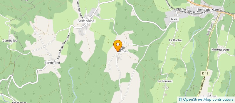 localisation de l'entreprise MONSIEUR HERVE FILAIRE  SEMBADEL