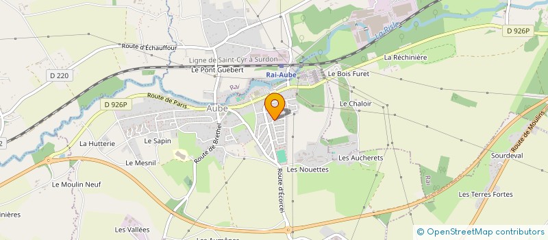 localisation de l'entreprise MONSIEUR HERVE FLEURIEL à AUBE