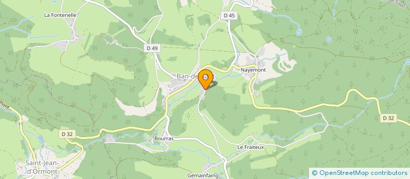 localisation de l'entreprise MONSIEUR HERVE FLEURY  BAN-DE-SAPT