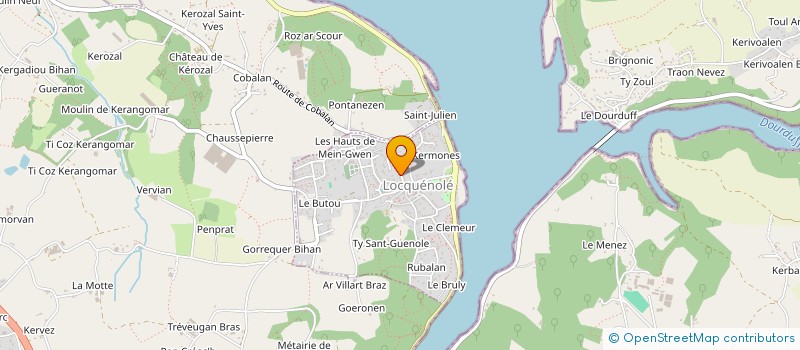 localisation de l'entreprise MONSIEUR HERVE FLOCH  LOCQUENOLE