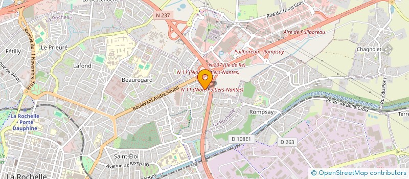 localisation de l'entreprise MONSIEUR HERVE FOREST  LA ROCHELLE