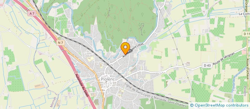 localisation de l'entreprise MONSIEUR HERVE FORISSIER  PIOLENC