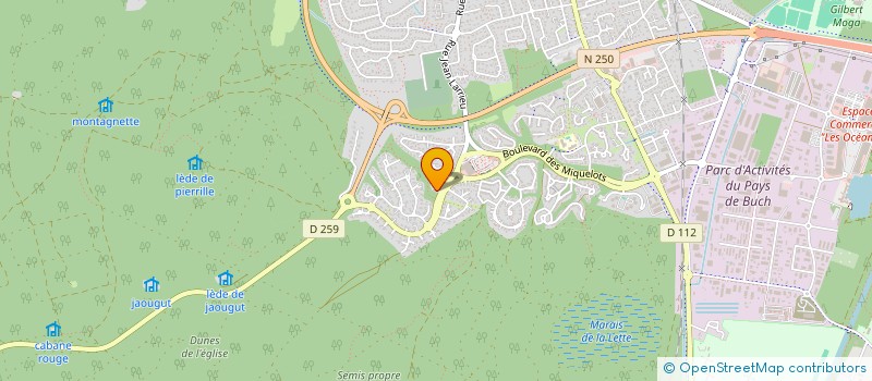 localisation de l'entreprise MONSIEUR HERVE FOULEDEAU  LA TESTE-DE-BUCH