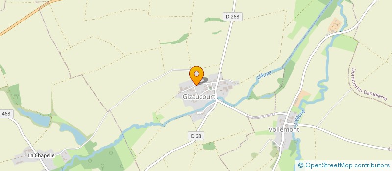 localisation de l'entreprise MONSIEUR HERVE FRANCART  GIZAUCOURT