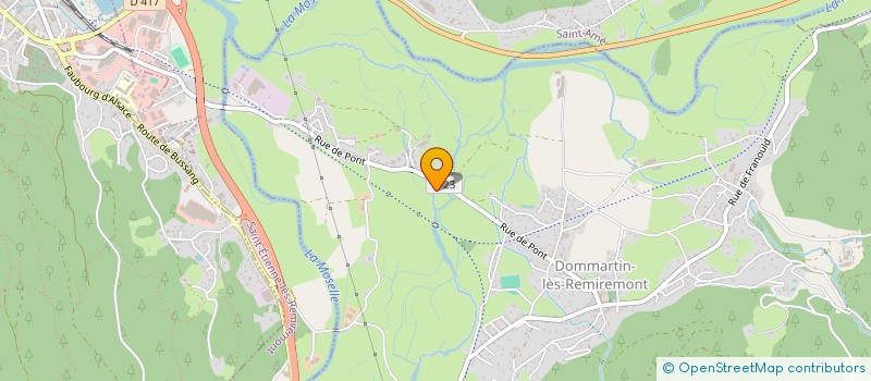 localisation de l'entreprise MONSIEUR HERVE FRANCOIS  DOMMARTIN-LES-REMIREMONT