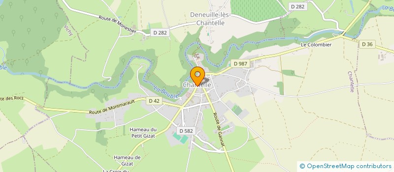 localisation de l'entreprise MONSIEUR HERVE FRIERE à CHANTELLE