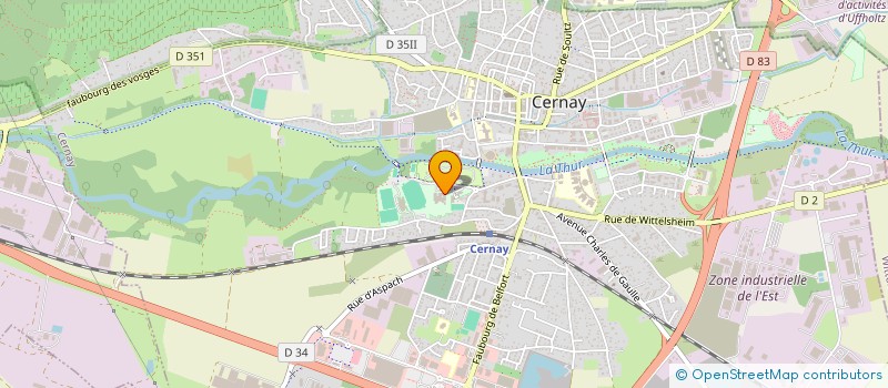 localisation de l'entreprise MONSIEUR HERVE FUCHS  CERNAY
