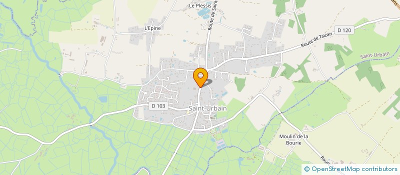 localisation de l'entreprise MONSIEUR HERVE GABORIT  SAINT-URBAIN