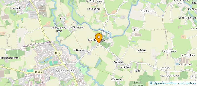 localisation de l'entreprise MONSIEUR HERVE GAILLARD à SAINT-ERBLON