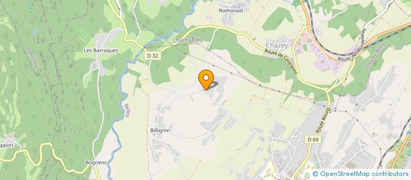 localisation de l'entreprise MONSIEUR HERVE GAILLARD  BELLEY