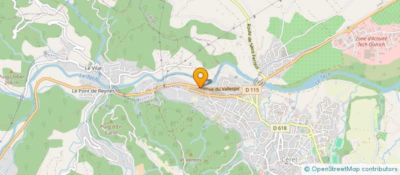 localisation de l'entreprise MONSIEUR HERVE GALY  CERET