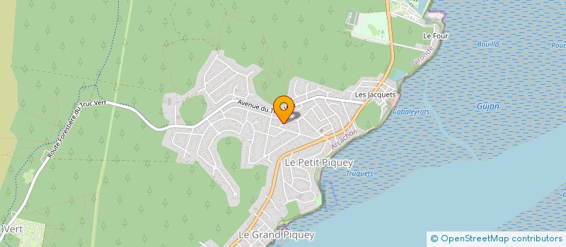 localisation de l'entreprise MONSIEUR HERVE GANGUET  LEGE-CAP-FERRET