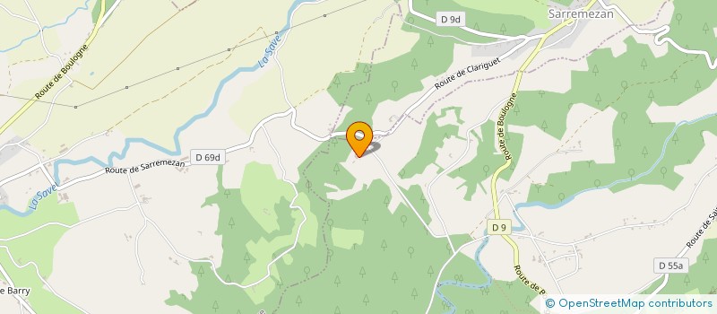 localisation de l'entreprise MONSIEUR HERVE GASCOGNE  CARDEILHAC