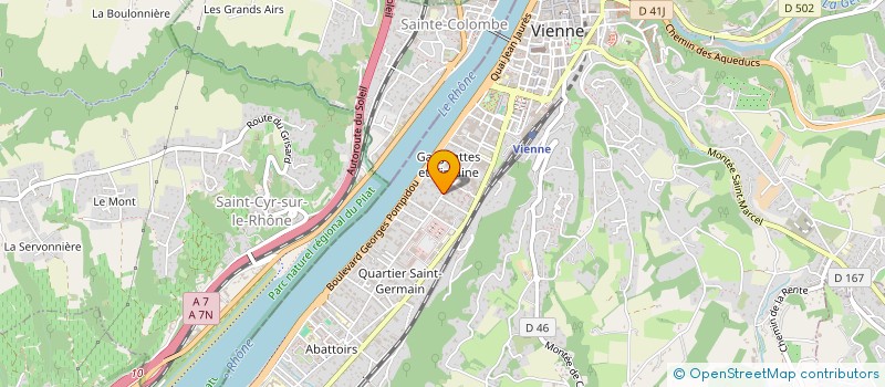 localisation de l'entreprise MONSIEUR HERVE GAUTHEY à VIENNE