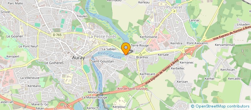 localisation de l'entreprise MONSIEUR HERVE GAUTIER à AURAY