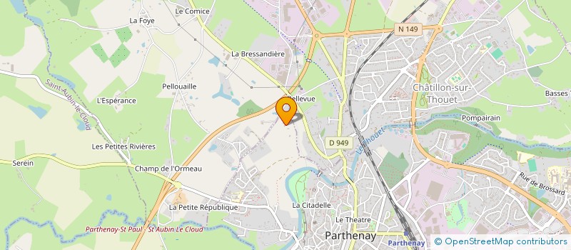 localisation de l'entreprise MONSIEUR HERVE GAUTIER à PARTHENAY