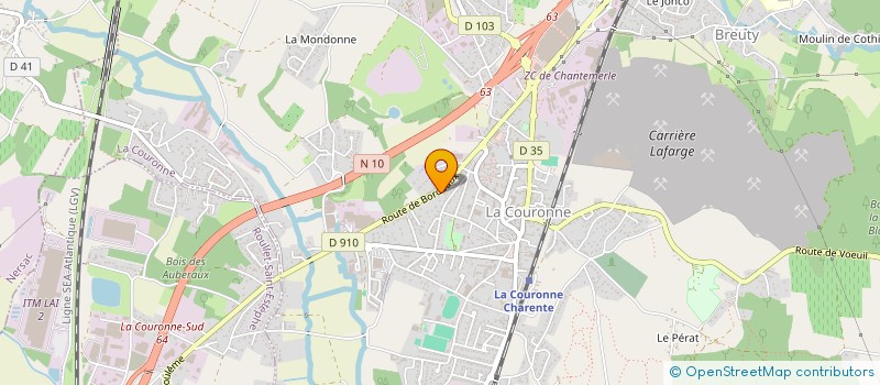 localisation de l'entreprise MONSIEUR HERVE GEAY à LA COURONNE