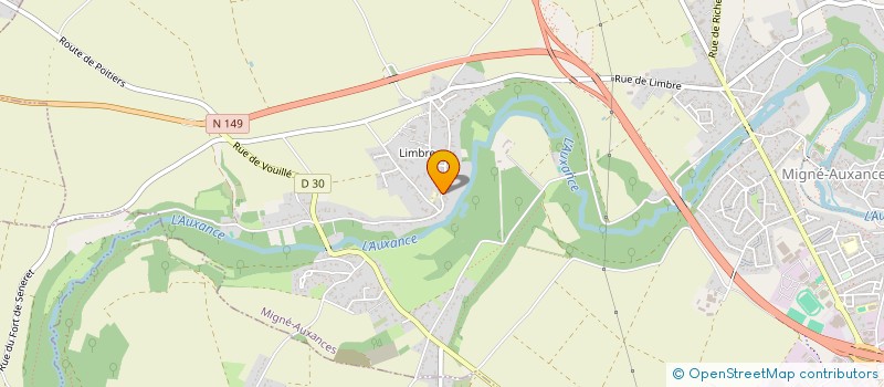 localisation de l'entreprise MONSIEUR HERVE GENDRE  MIGNE-AUXANCES