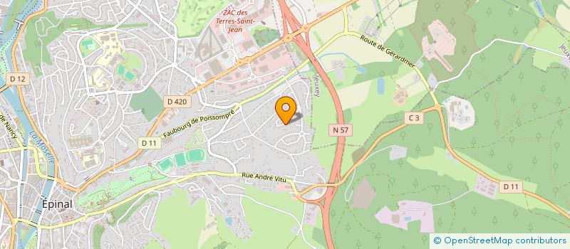 localisation de l'entreprise MONSIEUR HERVE GENTY à EPINAL