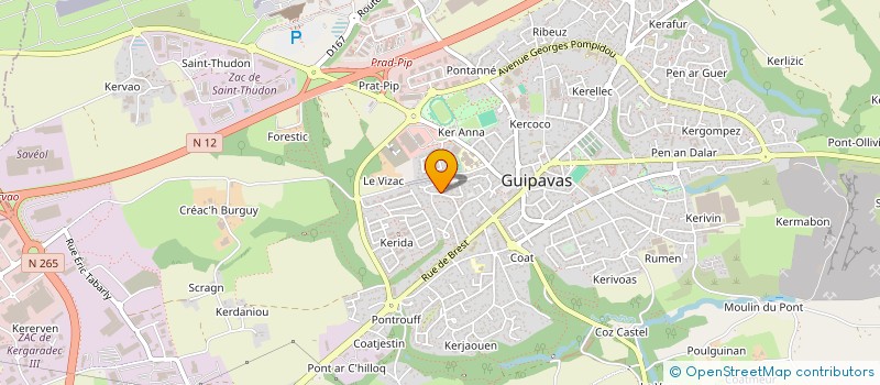 localisation de l'entreprise MONSIEUR HERVE GEREEC à GUIPAVAS