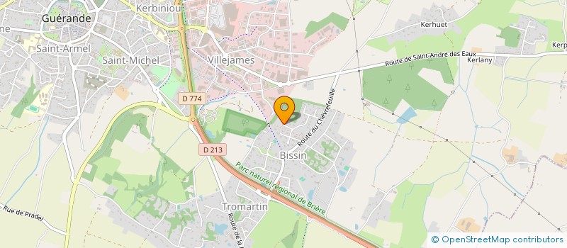 localisation de l'entreprise MONSIEUR HERVE GIBAULT  GUERANDE