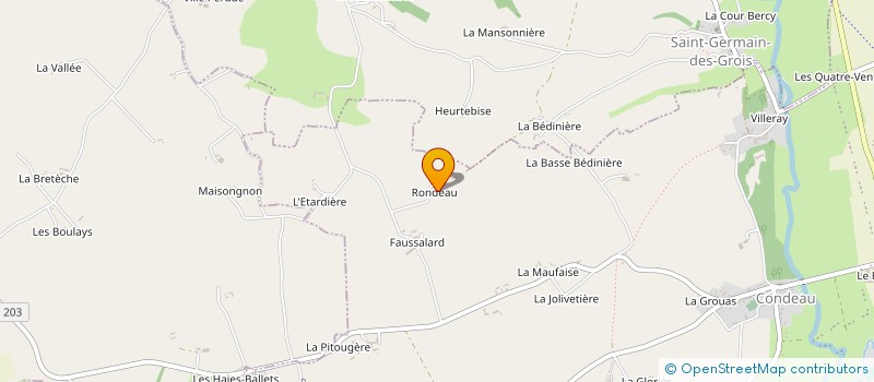 localisation de l'entreprise MONSIEUR HERVE GICQUEL DES TOUCHES à BRETONCELLES