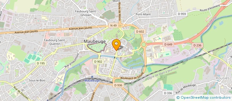 localisation de l'entreprise MONSIEUR HERVE GILLIARD à MAUBEUGE