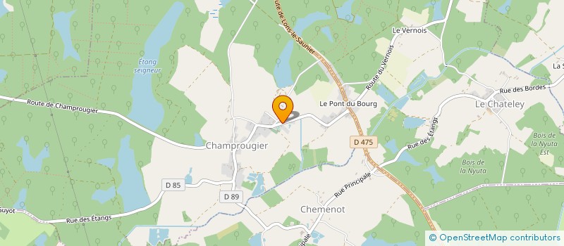 localisation de l'entreprise MONSIEUR HERVE GIMARET  CHAMPROUGIER