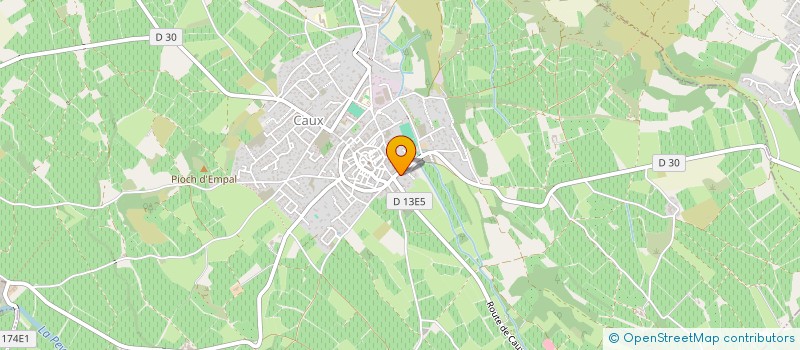 localisation de l'entreprise MONSIEUR HERVE GINER  CAUX