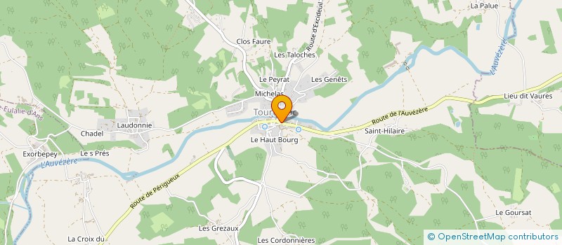 localisation de l'entreprise MONSIEUR HERVE GIRARDEAU à HAUTEFORT