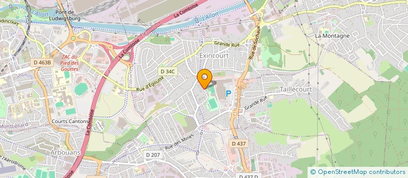 localisation de l'entreprise MONSIEUR HERVE GIRARDIN  EXINCOURT