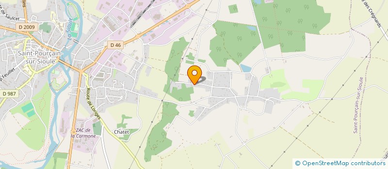 localisation de l'entreprise MONSIEUR HERVE GIRAUD  SAINT-POURCAIN-SUR-SIOULE