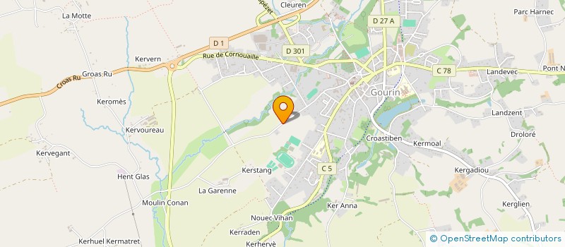 localisation de l'entreprise MONSIEUR HERVE GLAZIOU à GOURIN