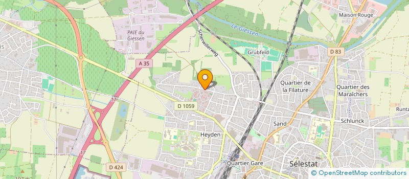 localisation de l'entreprise MONSIEUR HERVE GNEMMI  SELESTAT