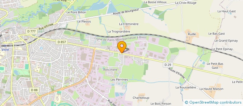 localisation de l'entreprise MONSIEUR HERVE GOINVIC  VITRE