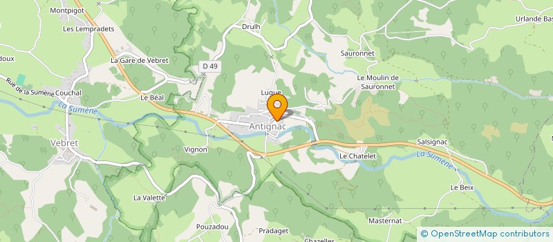 localisation de l'entreprise MONSIEUR HERVE GONCALVES à ANTIGNAC